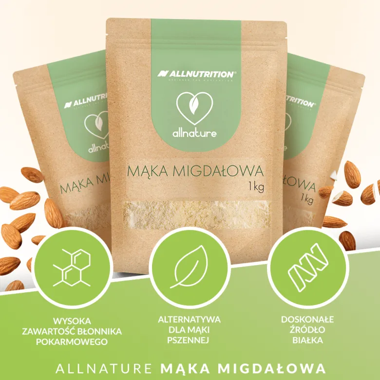 ALLNATURE Mąka Migdałowa 1000g