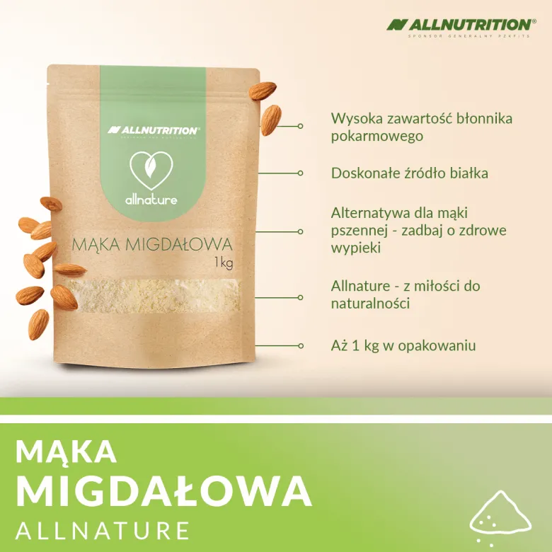 ALLNATURE Mąka Migdałowa 1000g