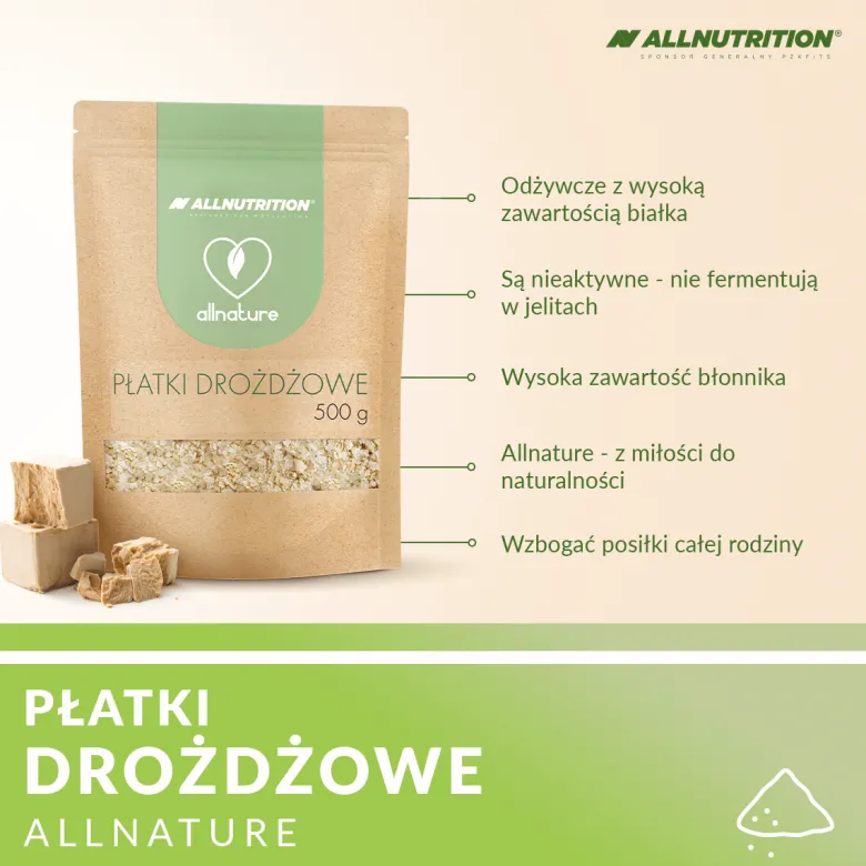 ALLNATURE Płatki Drożdżowe 500g