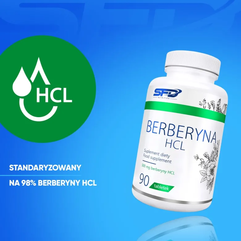 Berberyna HCL 98% 500 mg 90 tabletek