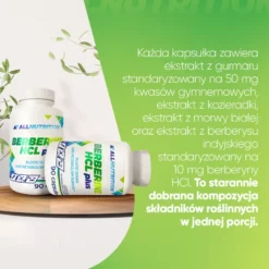 Berberyna Hcl Plus 10 mg (Berberine Hcl Plus) 90 kapsułek