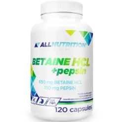 Betaina HCL + Pepsyna (Betaine HCL + Pepsin) 120 kapsułek