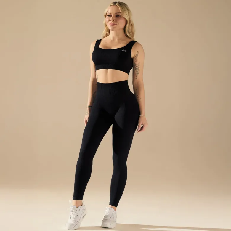 Bezszwowe legginsy BASIC BLACK 1 szt.