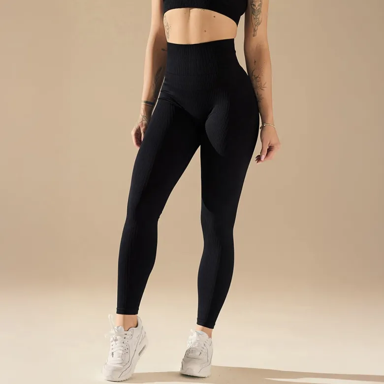 Bezszwowe legginsy BASIC BLACK 1 szt.