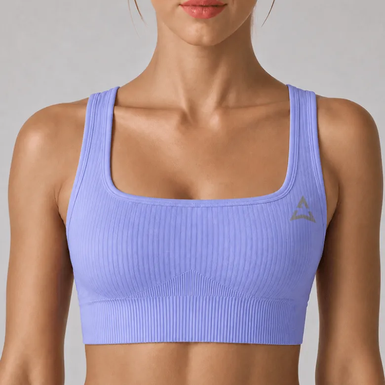 Bezszwowy Top Sportowy LAVENDER BLUE 1 szt.