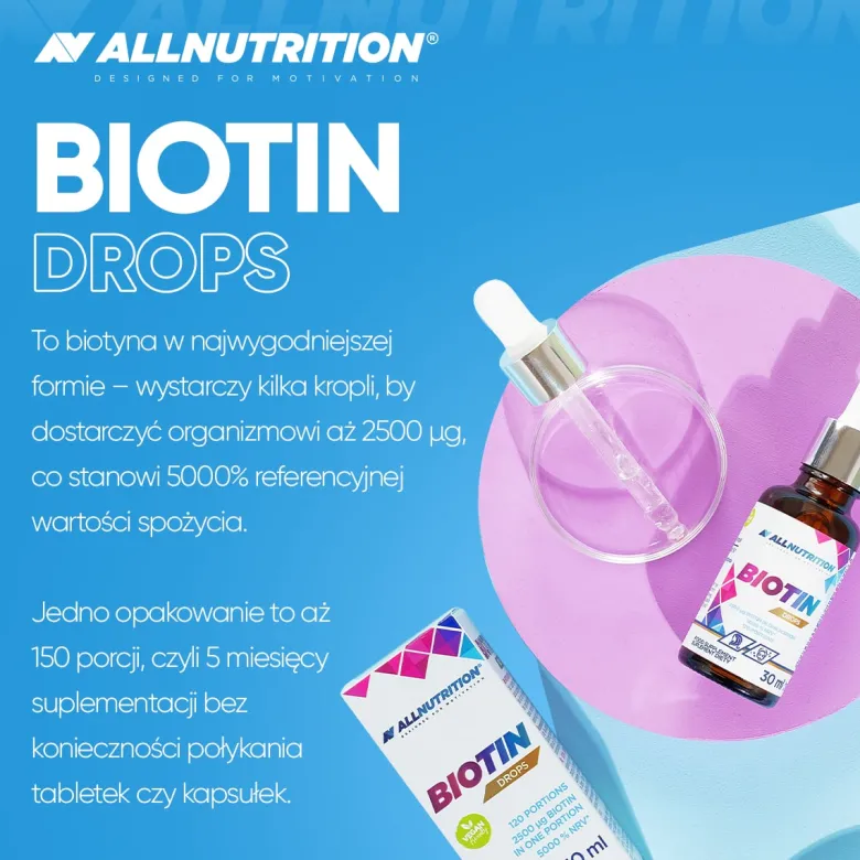 Biotyna krople (Biotin Drops) 30ml