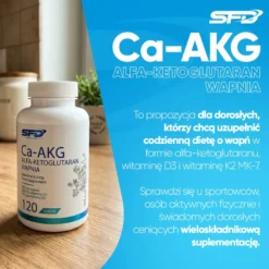 Ca-AKG Alfa-Ketoglutaran Wapnia 120 tabletek