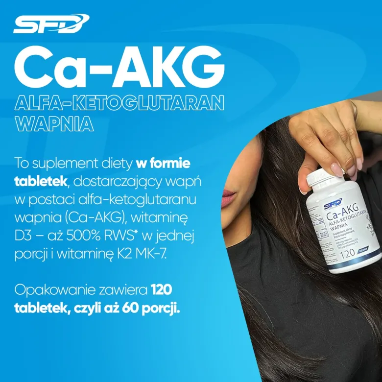 Ca-AKG Alfa-Ketoglutaran Wapnia 120 tabletek