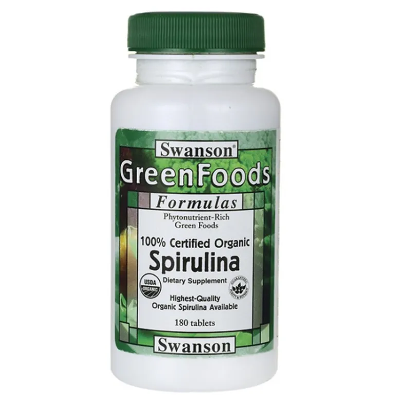 100% Certified Organic Spirulina 180kap