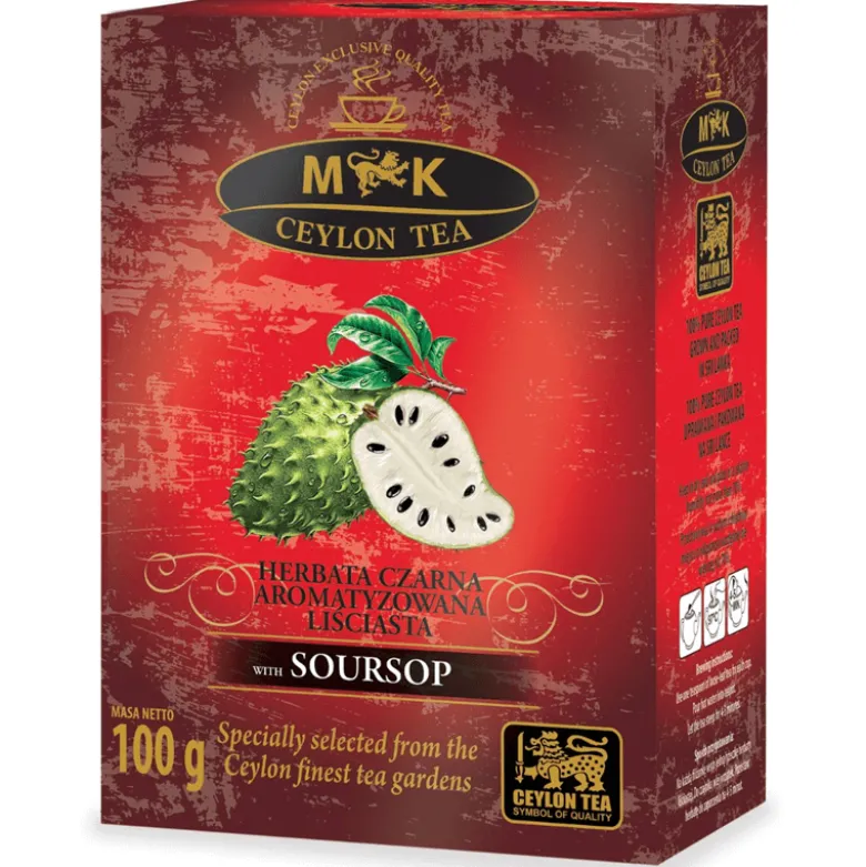 Ceylon Tea Herbata Czarna Liściasta O Smaku Gravioli 100g