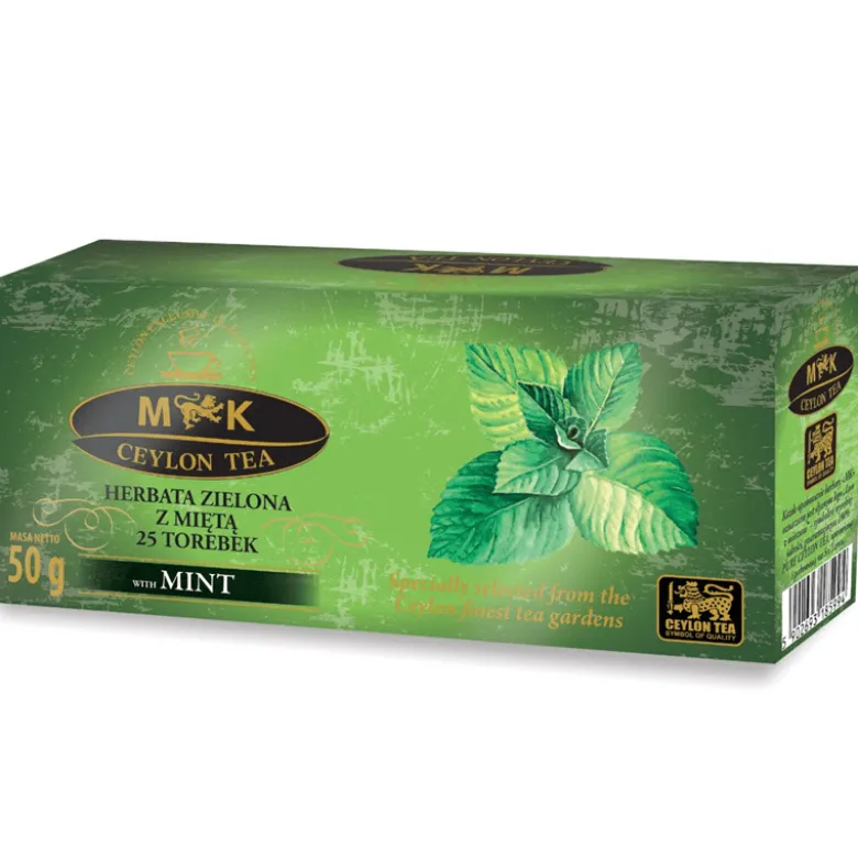Ceylon Tea Herbata Zielona Z Miętą 2g x 25 torebek
