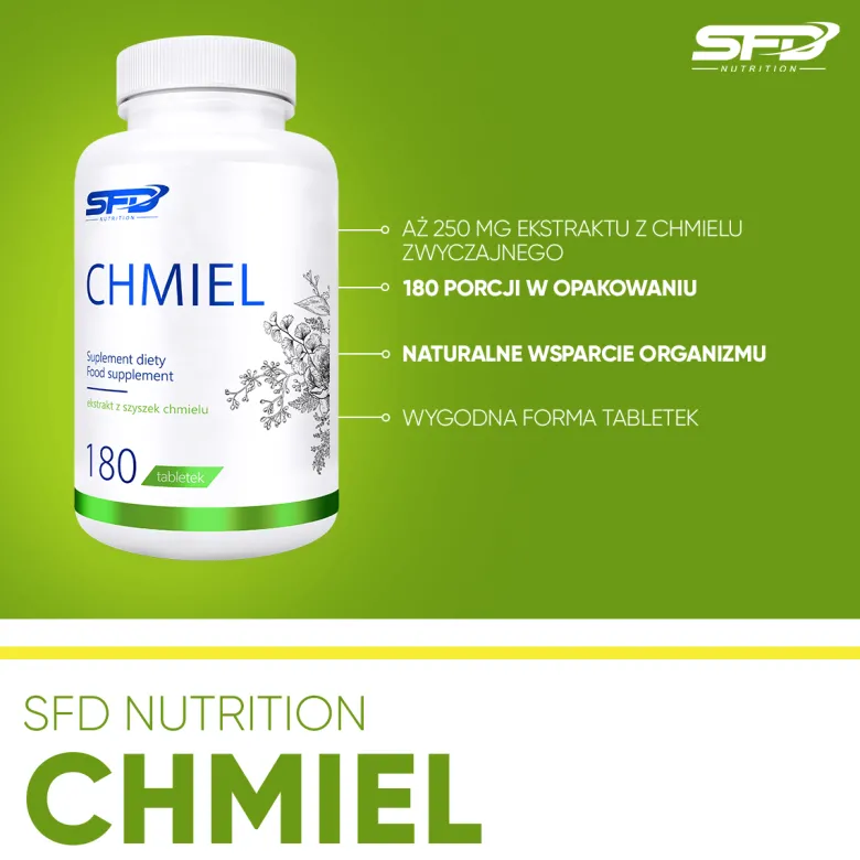 Chmiel 180 tabletek
