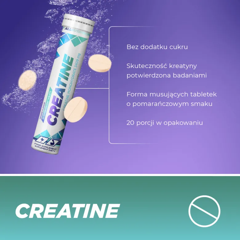 Creatine (Kreatyna - Monohydrat) 20 tabletek