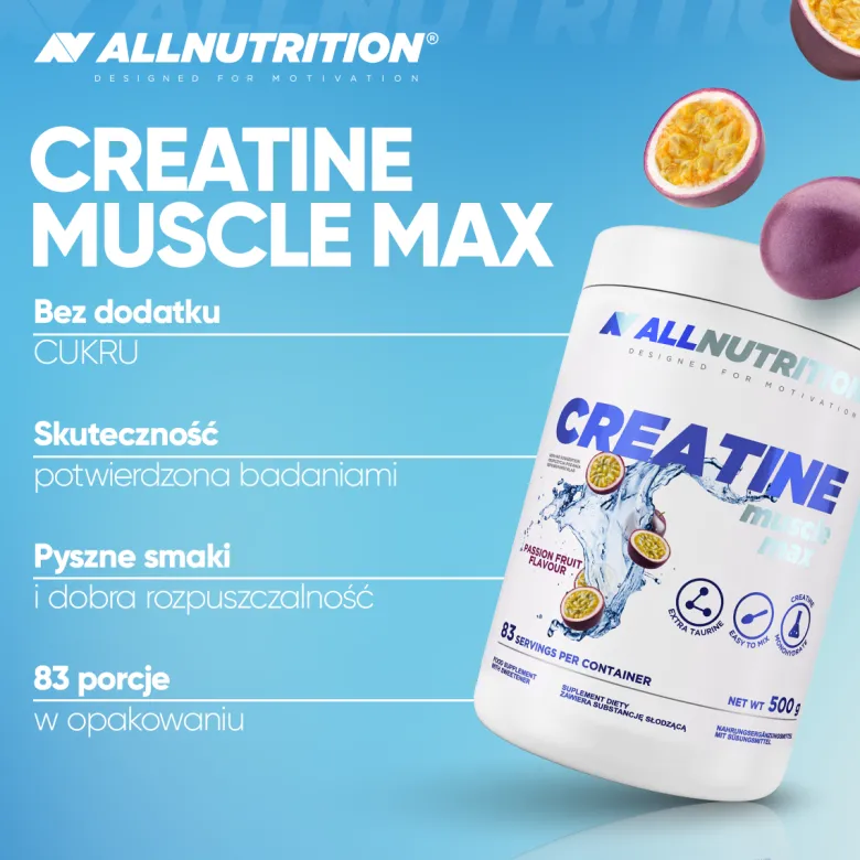 CREATINE MUSCLE MAX (KREATYNA - MONOHYDRAT) 500g