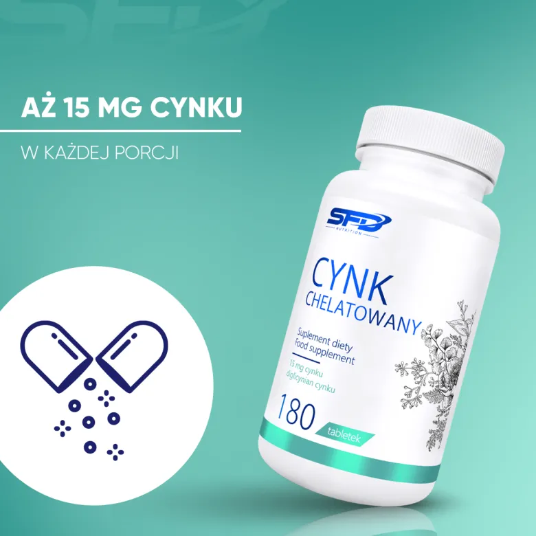 Cynk Chelatowany 180 tabletek