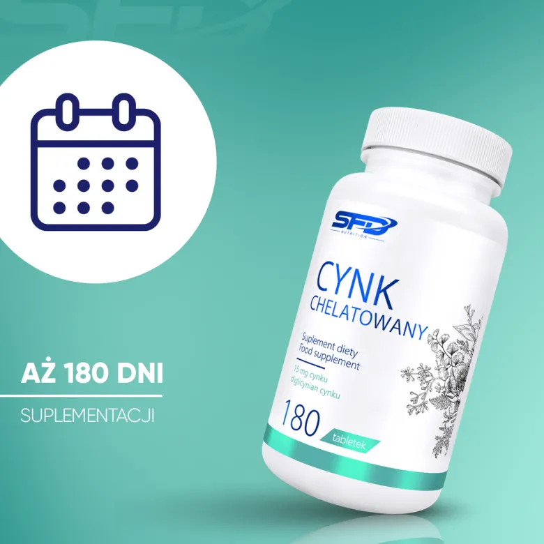 Cynk Chelatowany 180 tabletek