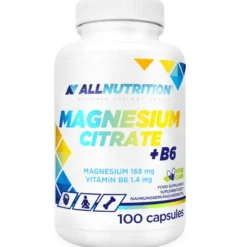 Cytrynian Magnezu + B6 (Magnesium Citrate + B6) 100 kapsułek