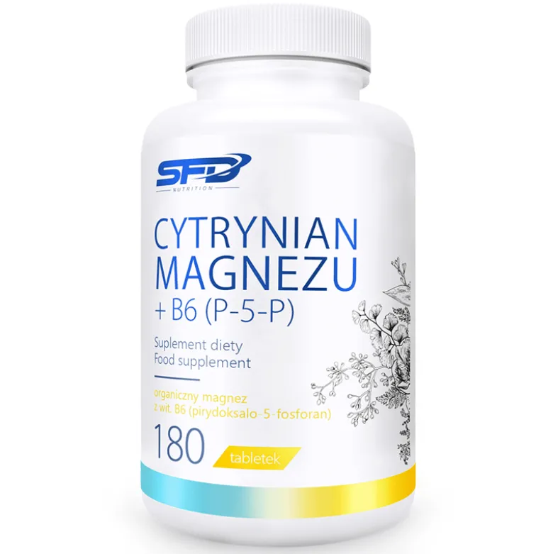 Cytrynian Magnezu + B6(P-5-P) 180 tabletek