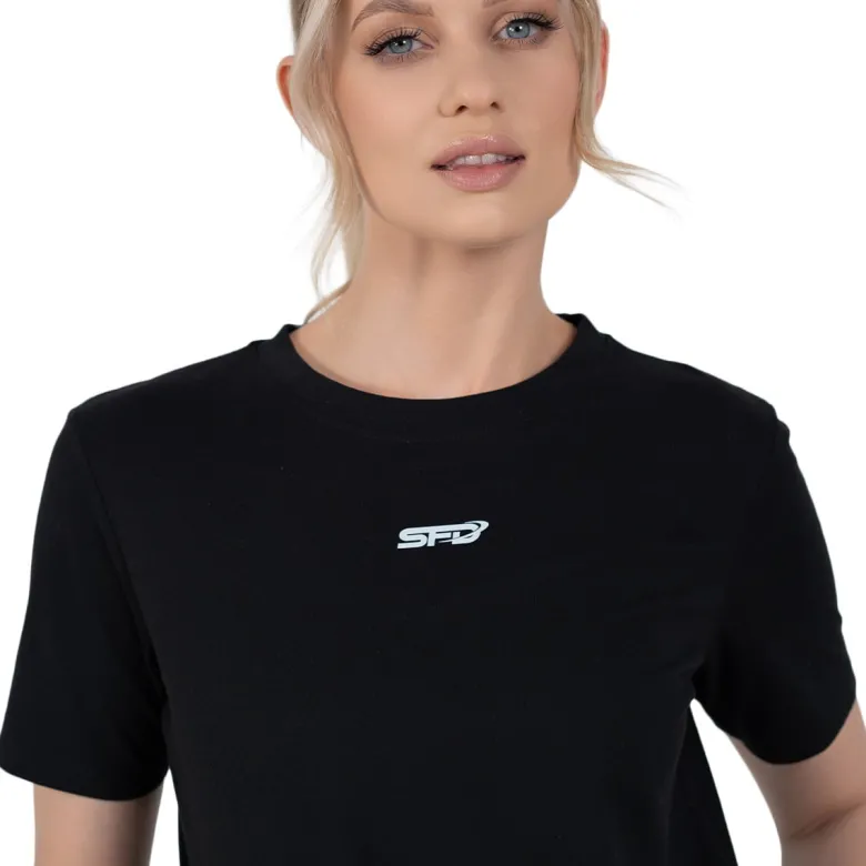 Damski T-SHIRT Loose Black 1szt