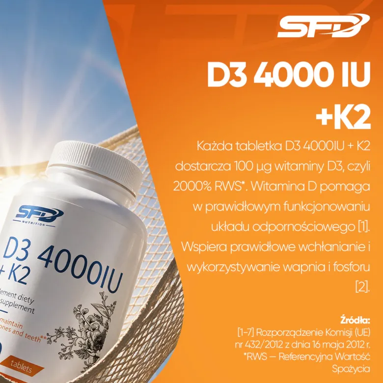 D3 4000 + K2 300 tabletek