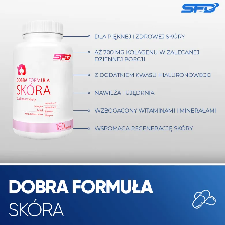 DOBRA FORMUŁA SKÓRA 180 tabletek