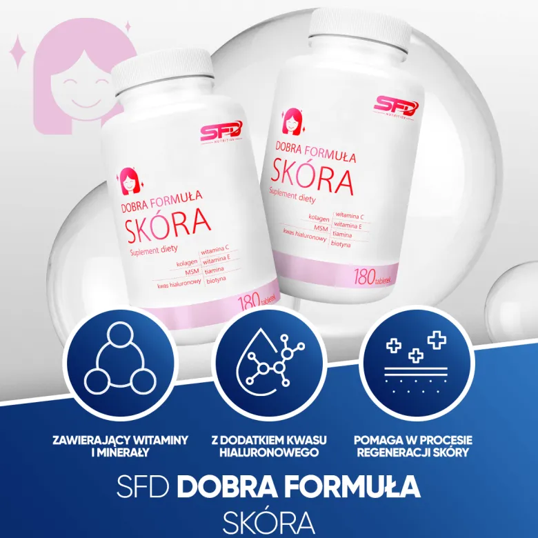 DOBRA FORMUŁA SKÓRA 180 tabletek
