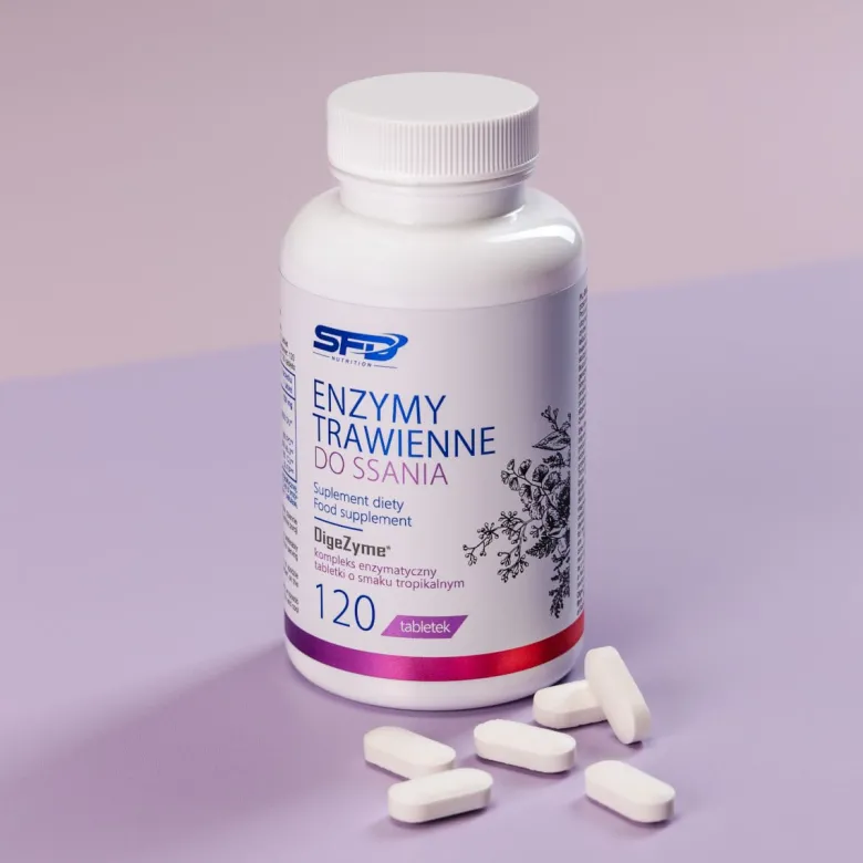 Enzymy Trawienne do ssania 120 tabletek