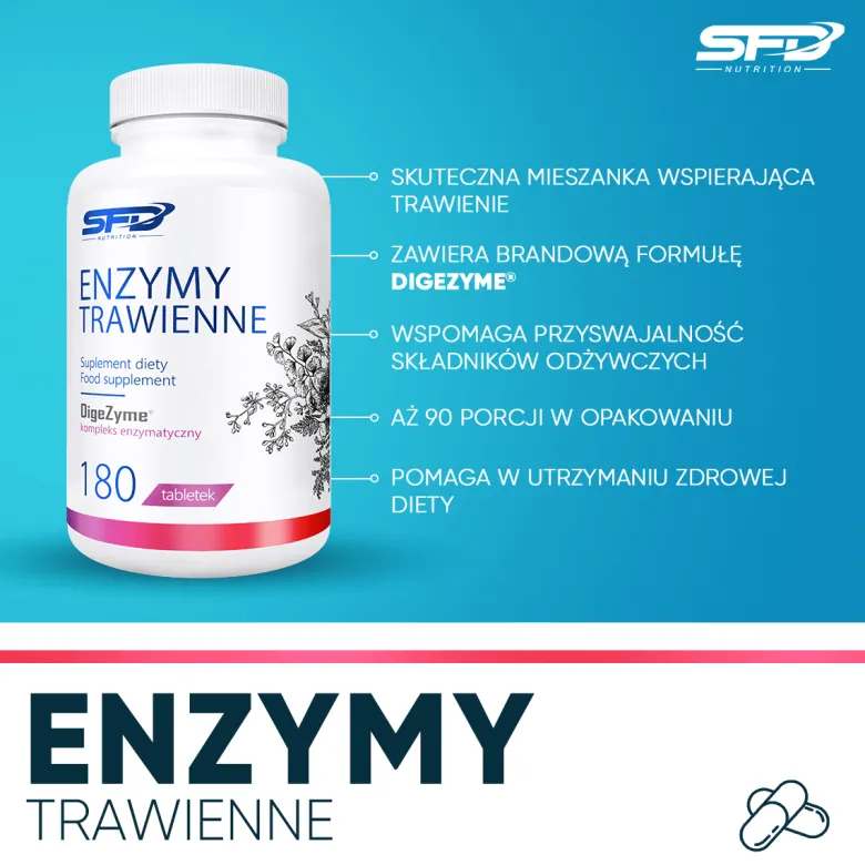 Enzymy Trawienne 180 tabletek