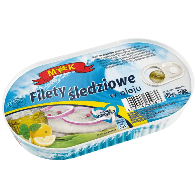 Filety śledziowe w oleju 170g