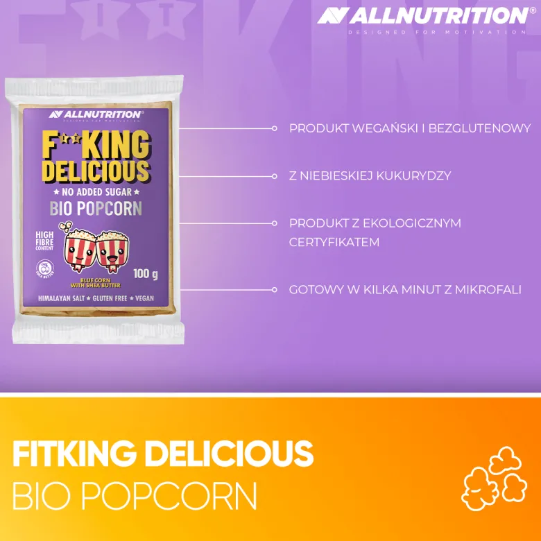 Fitking Delicious Bio Popcorn 100g