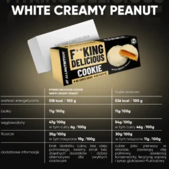 Fitking Delicious Cookie White Creamy Peanut 128g