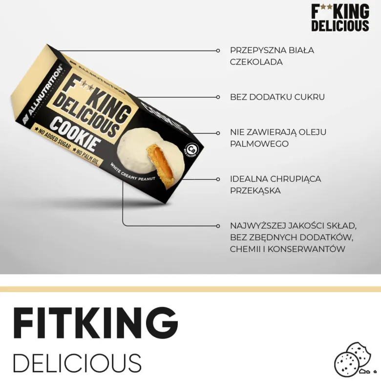 Fitking Delicious Cookie White Creamy Peanut 128g