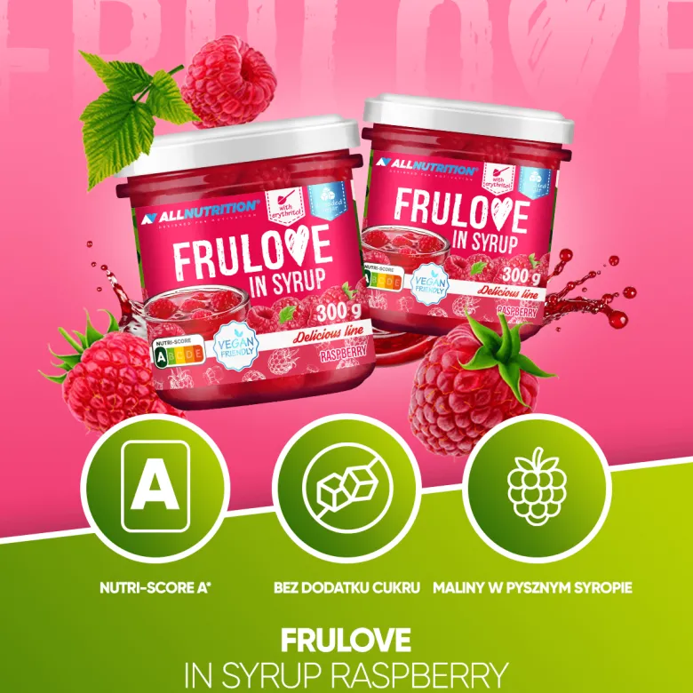 FRULOVE In Syrup Raspberry 300g