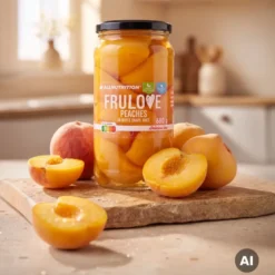 FRULOVE Peaches In White Grape Juice 680 g