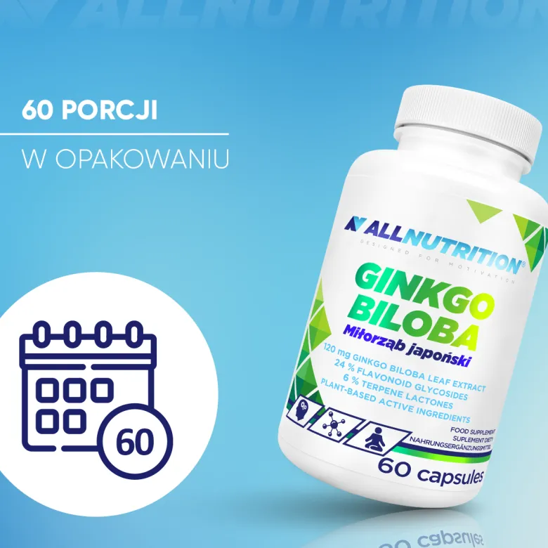 Ginkgo Biloba Miłorząb japoński 60 kapsułek