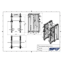 Klatka treningowa Power Rack SFD W9 1 szt.