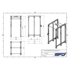 Klatka treningowa Power Rack SFD W2 1 szt.