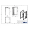 Klatka treningowa Power Rack SFD W3 1 szt.