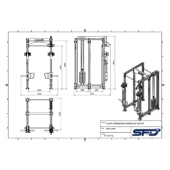 Klatka treningowa Power Rack SFD W4 1 szt.