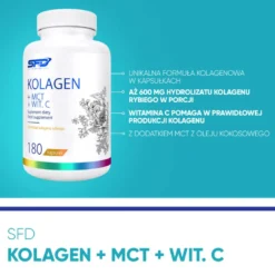 Kolagen + MCT + Wit. C 180 kapsułek