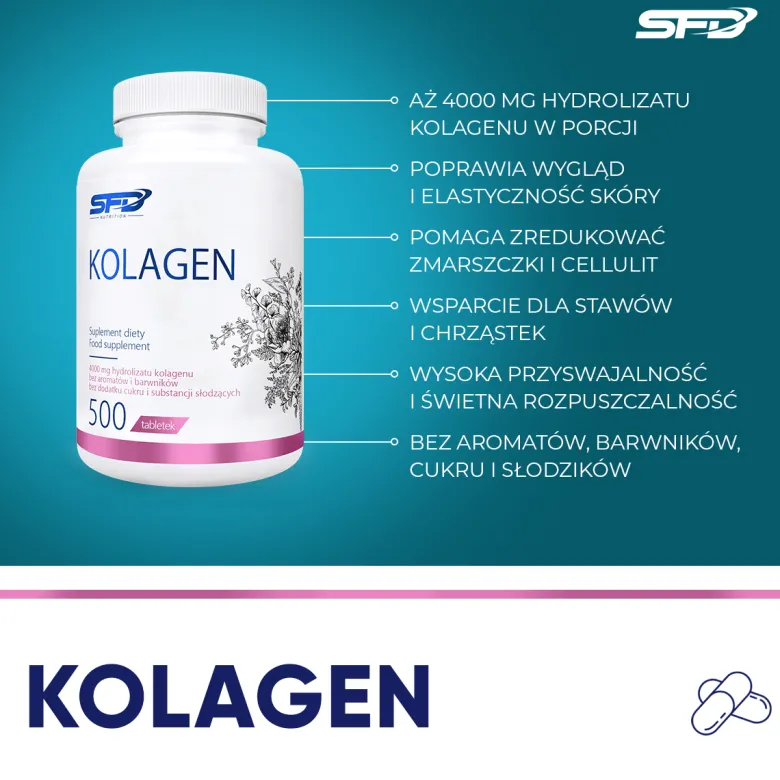 Kolagen 500 tabletek