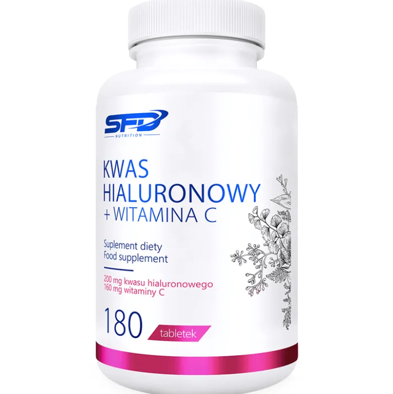 Kwas Hialuronowy + Witamina C 180 tabletek