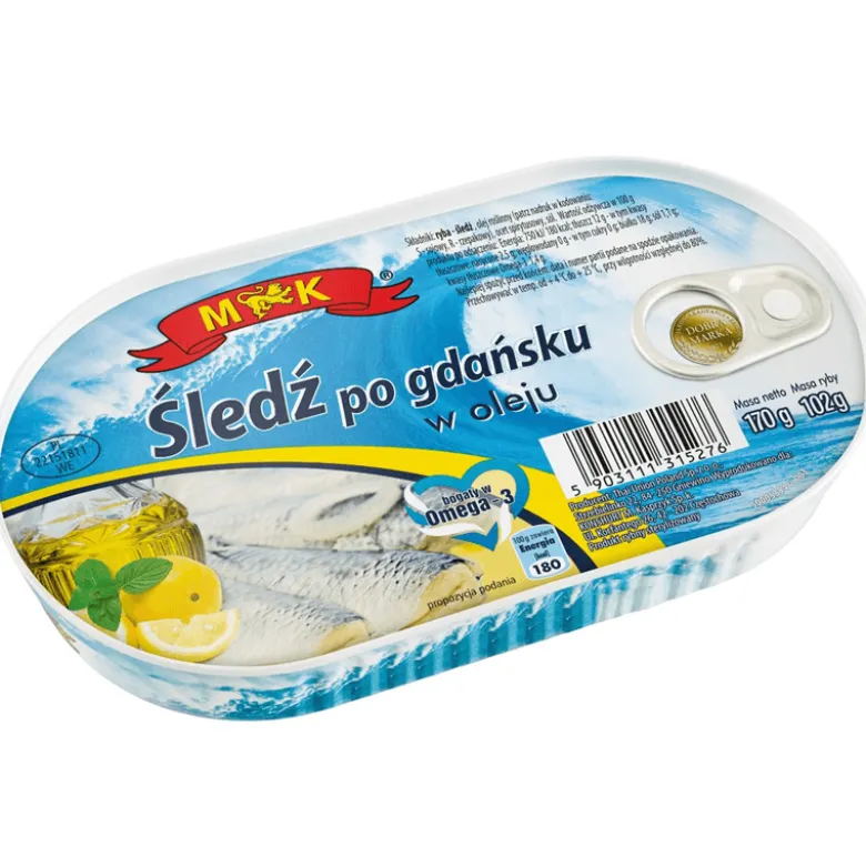 Śledź po gdańsku w oleju 170g