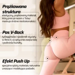 Legginsy Push Up V Back Black 1 szt.