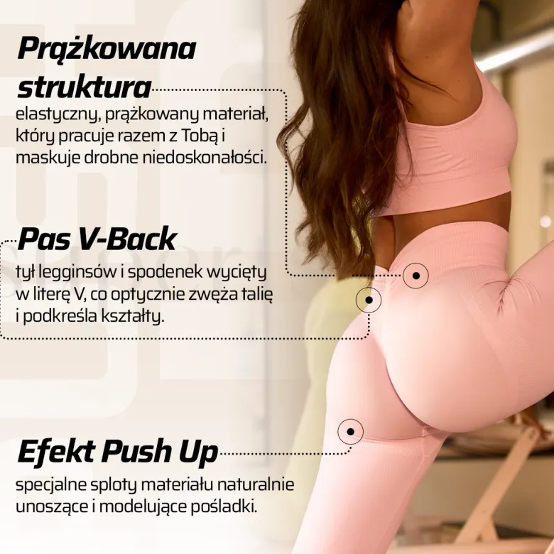 Legginsy Push Up V Back Espresso 1 szt.