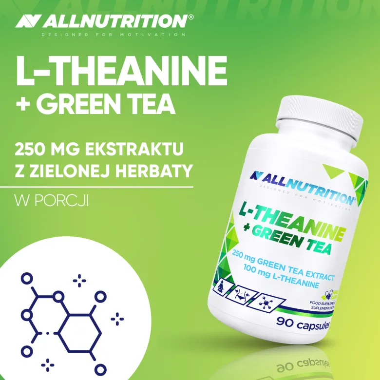 L-theanine + Green Tea 90 kapsułek