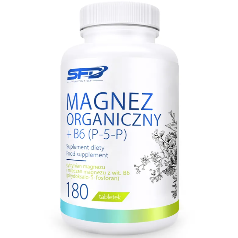 Magnez Organiczny + B6(P-5-P) 180 tabletek