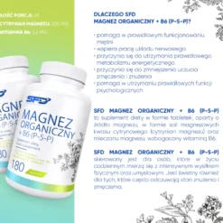 Magnez Organiczny + B6(P-5-P) 180 tabletek