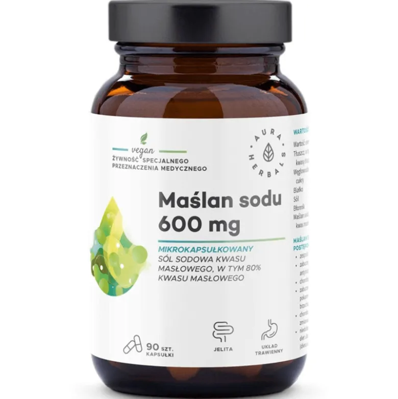 Maślan sodu mikrokapsułkowany 600mg 90 kapsułek