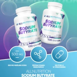 Maślan Sodu (Sodium Butyrate) 100 kapsułek